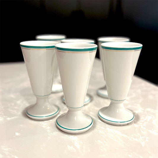 French Hot Chocolate Cups, Set of Six