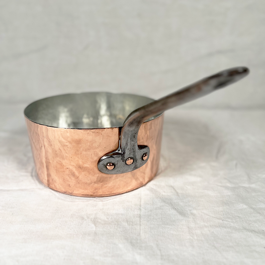 Antique French Saucepan:  9.5"D