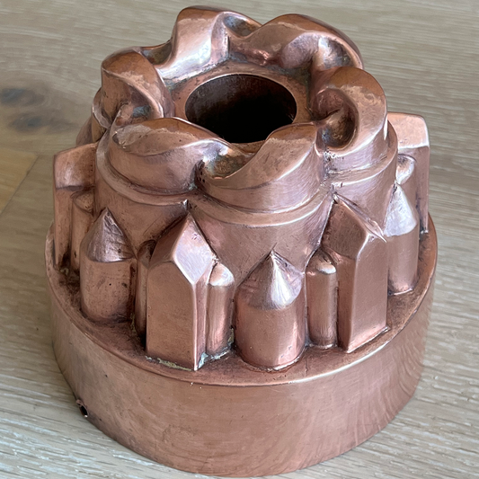 Antique Copper Mold:  Ribbon Design