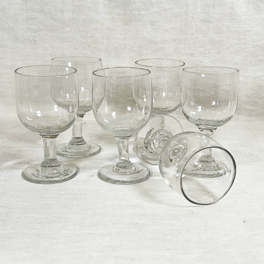 Antique French Wine Glasses 6