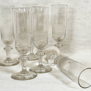 Vintage French Champagne Flutes (6)