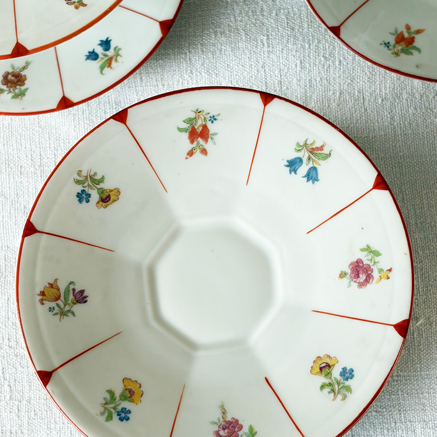 French Art Deco Tea Set for 10