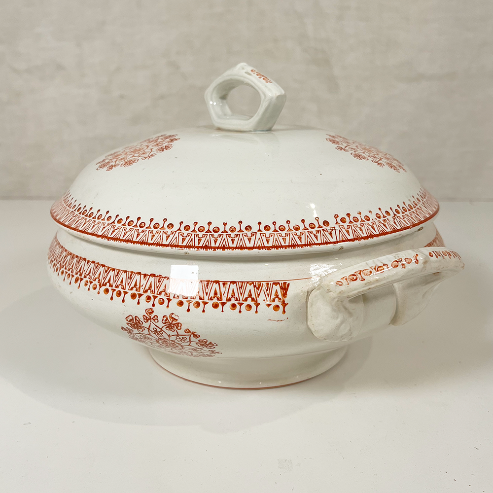 French Transferware Soup Tureen