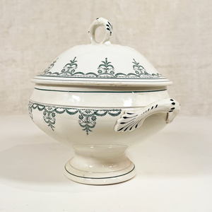 French Transferware Soup Tureen