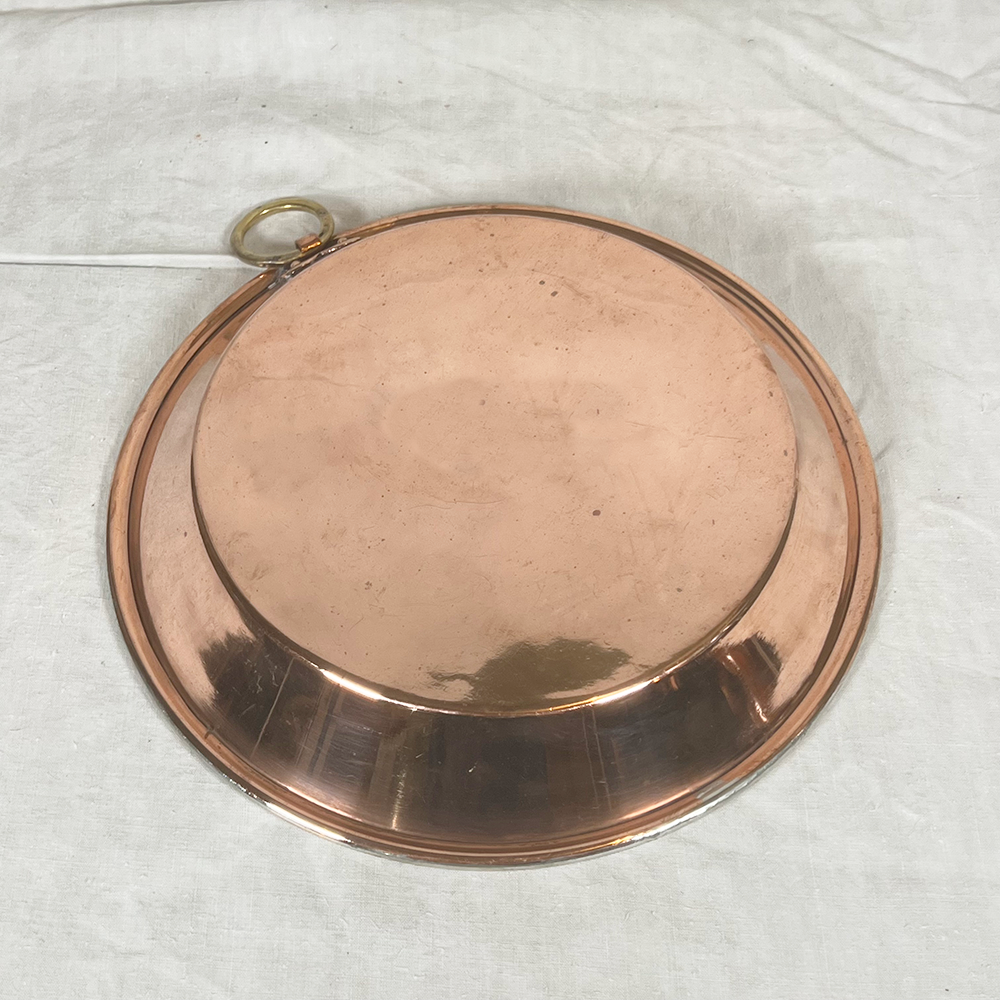 Antique French Round Gratin