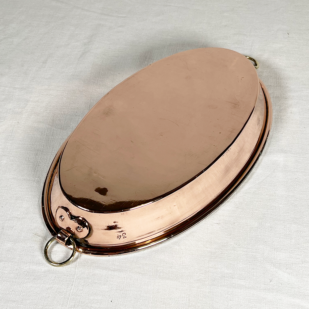 Antique French Oval Gratin
