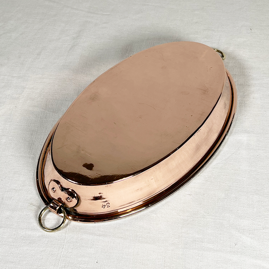 Antique French Oval Gratin