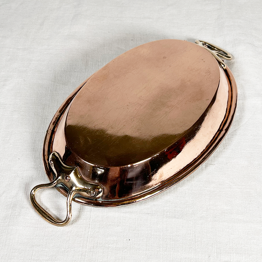 Antique French Oval Gratin