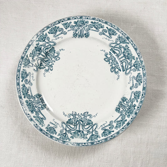 Set of Six French Transferware Plates