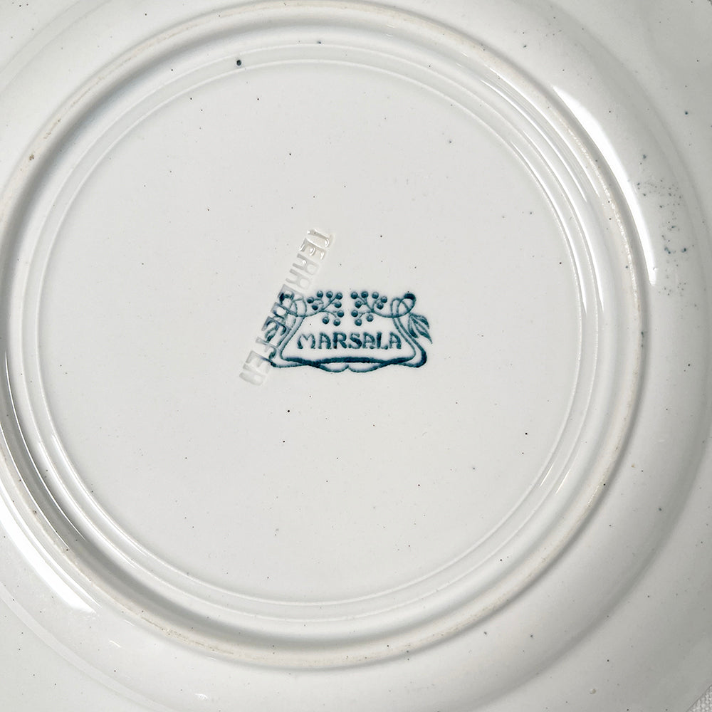Set of Six French Transferware Plates