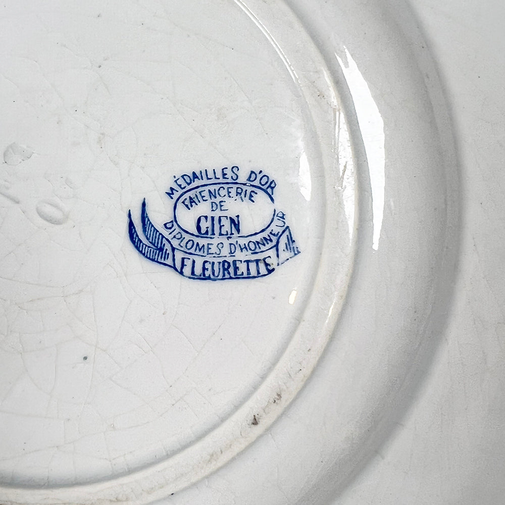 Set of Ten French Transferware Plates