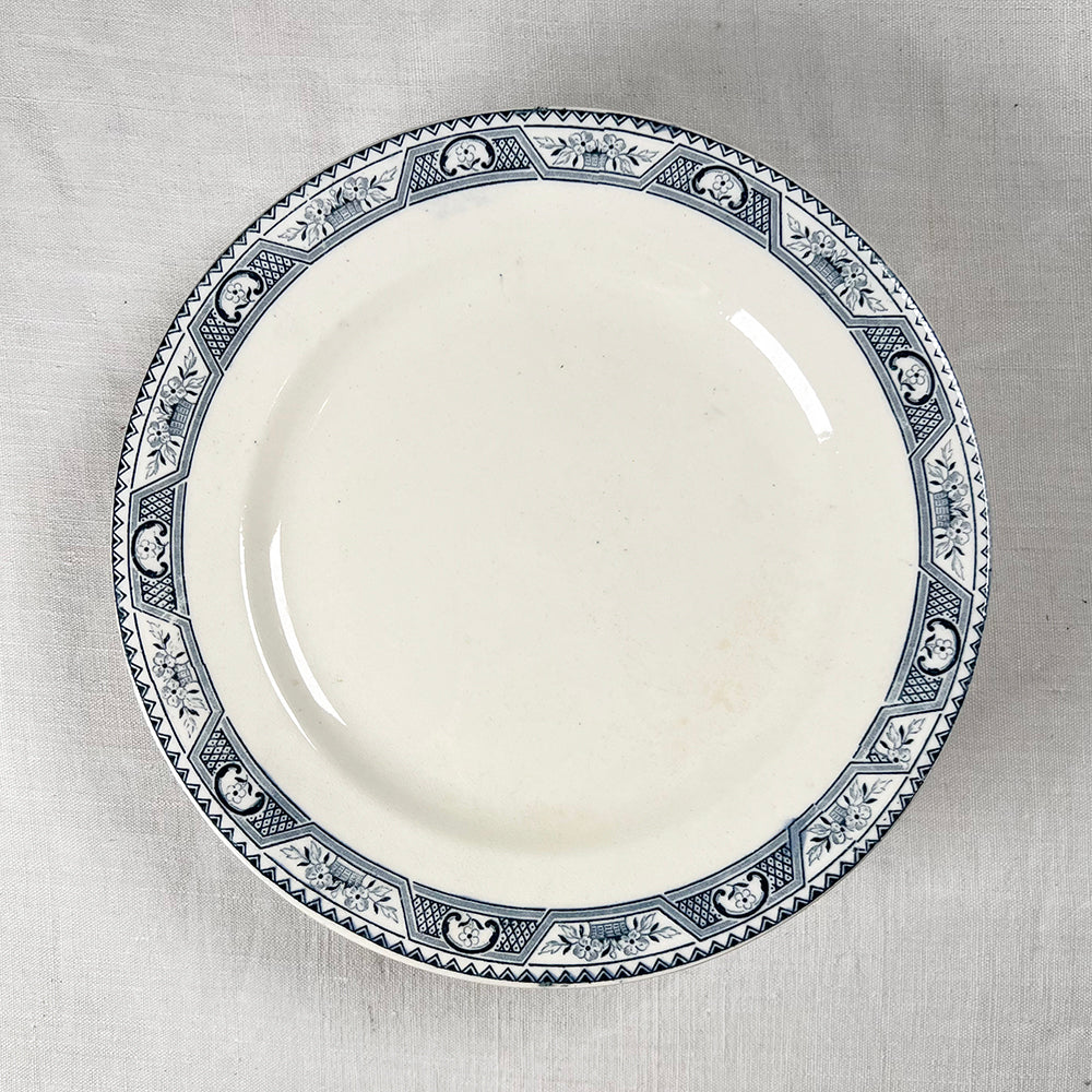 Set of Twelve French Transferware Plates