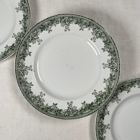 Set of Six French Transferware Plates