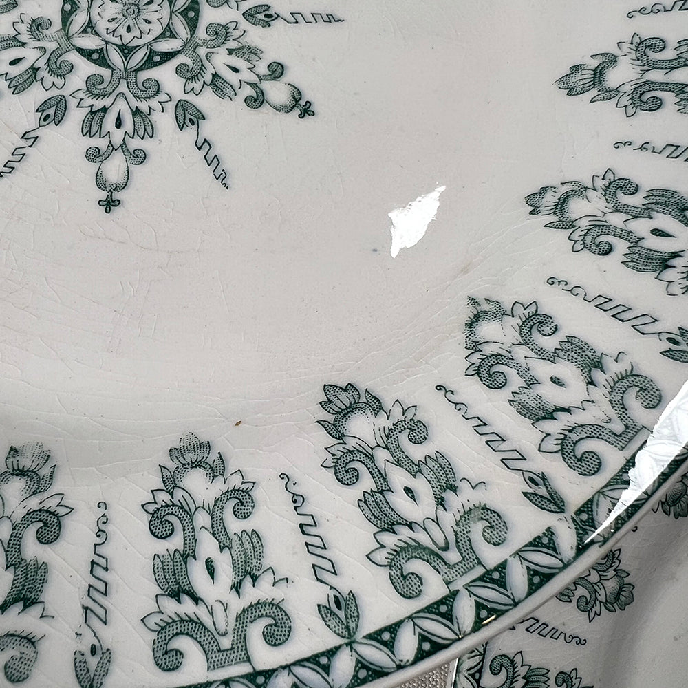 Set of Twelve French Transferware Plates