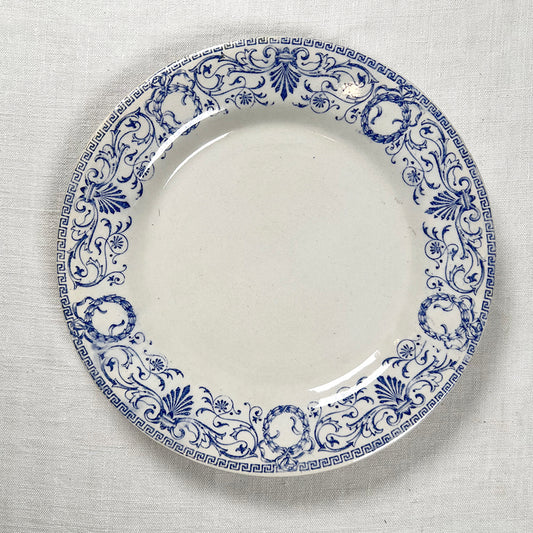 Set of Four Antique French Transferware Plates