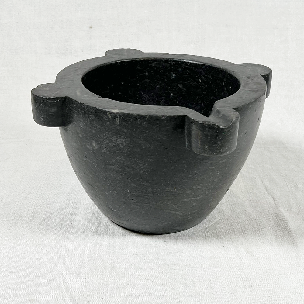 Antique French Black Mortar