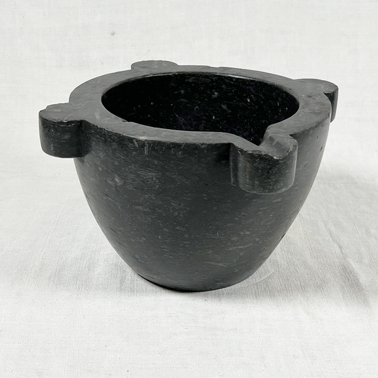 Antique French Black Mortar