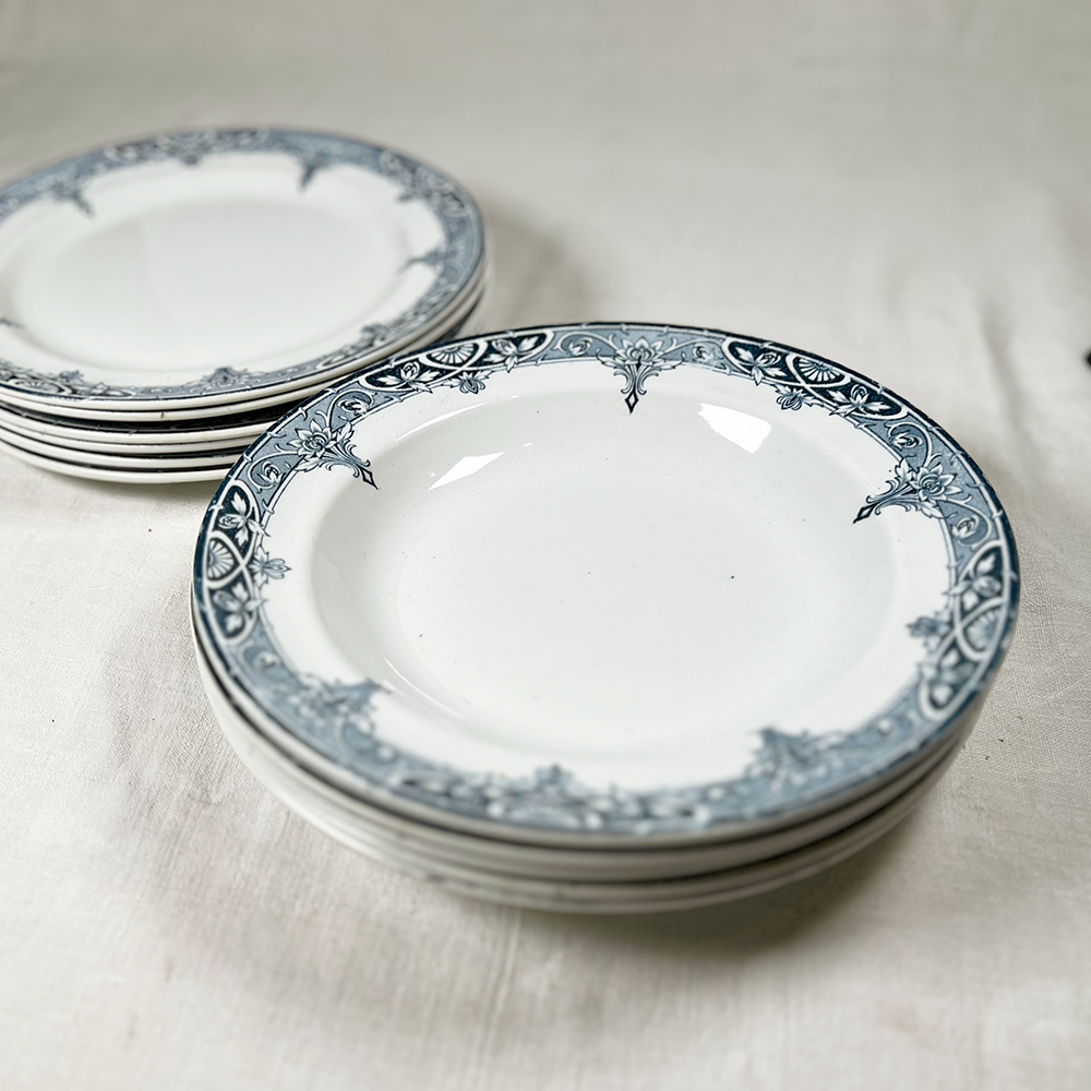 French Transferware Service for Six