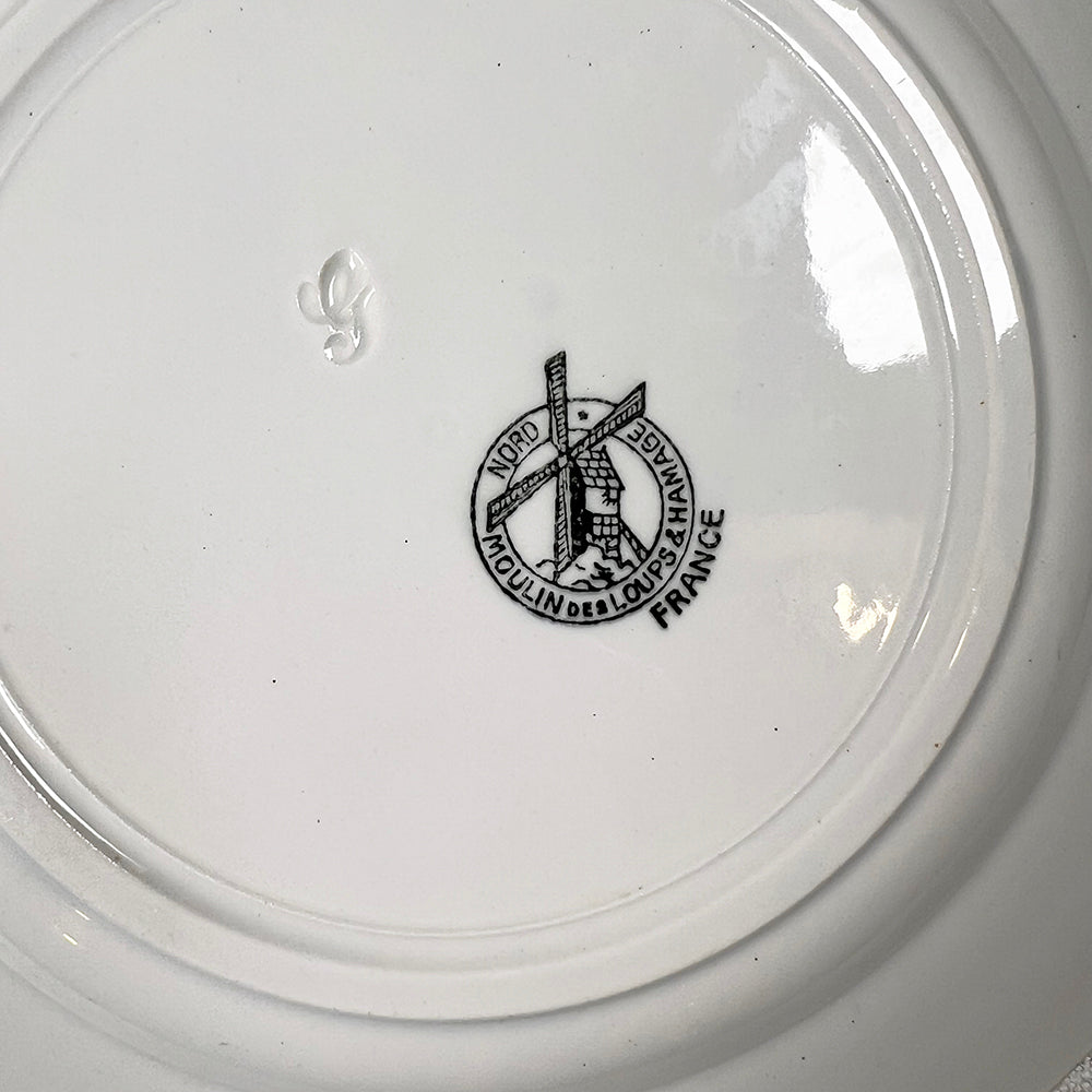Set of Twelve French Neoclassical Transferware Plates