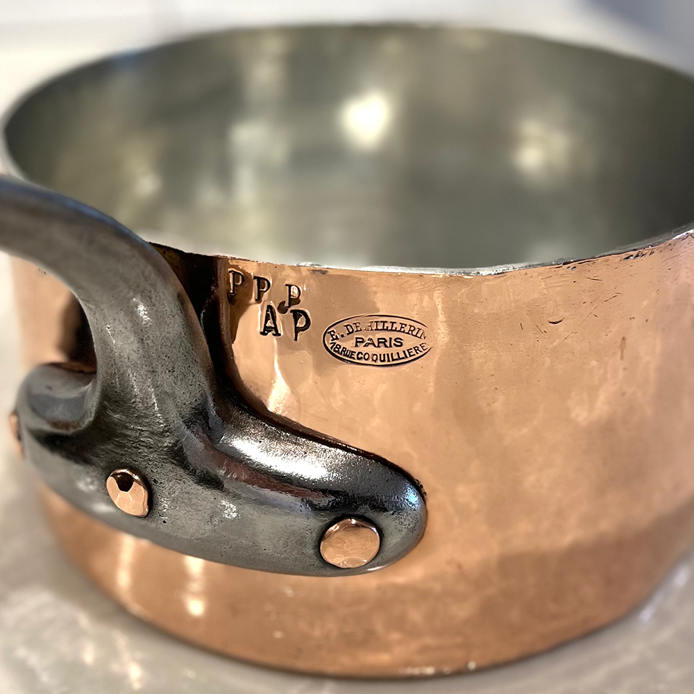 Extra Large Antique E. Dehillerin Saucepan/Casserole