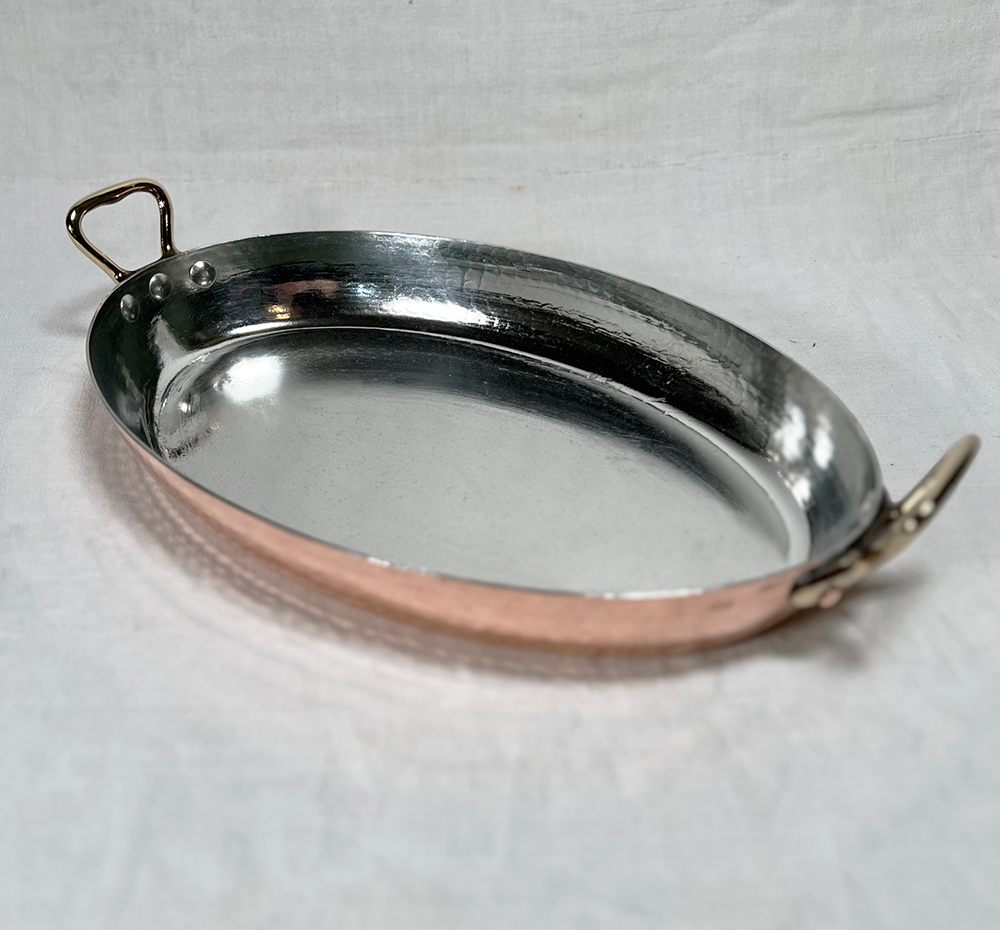 Extra Large Vintage Dehillerin Oval Gratin