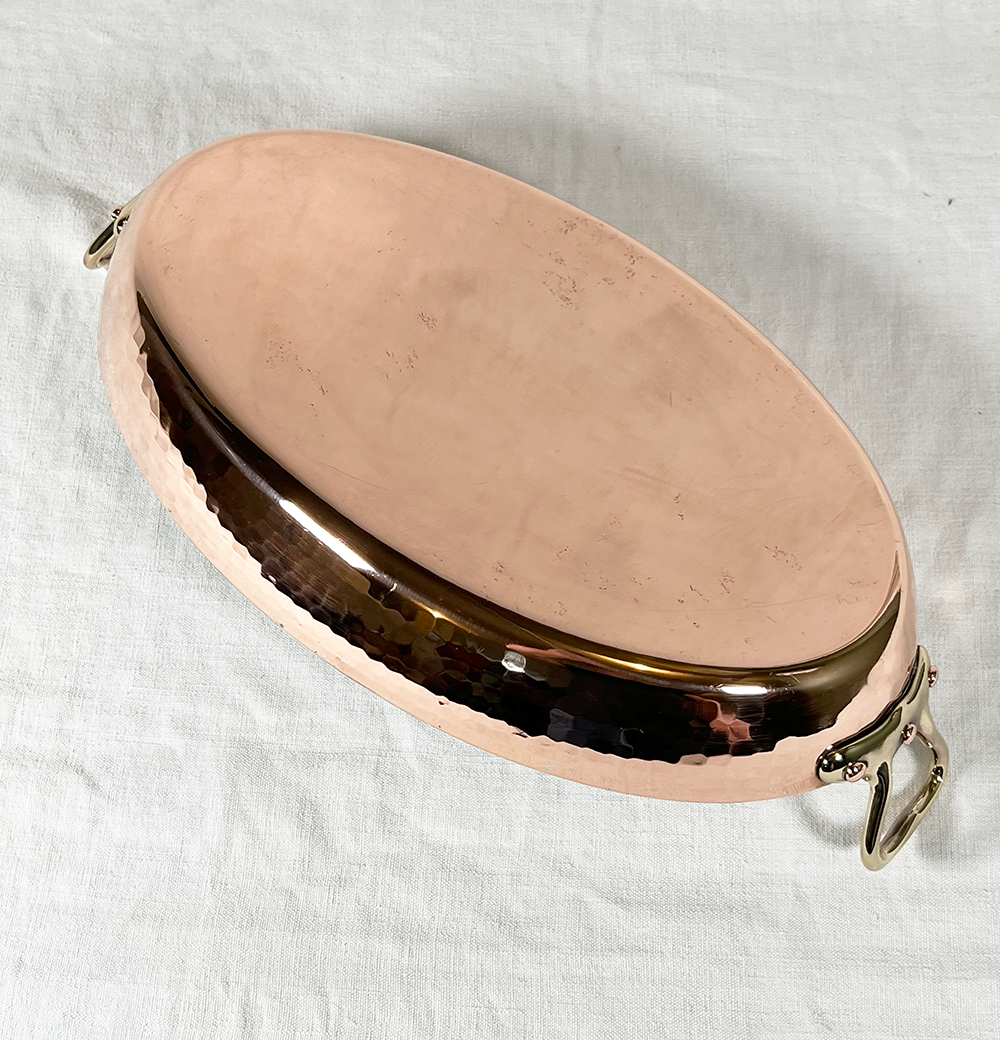 Extra Large Vintage Dehillerin Oval Gratin