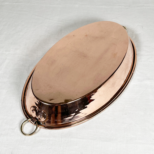 Antique French Oval Gratin