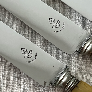Horn Confiture Knives, Set of Six