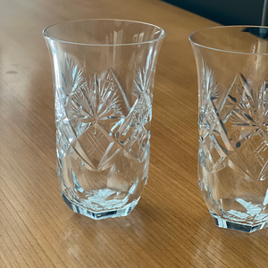 Antique Juice Glasses, Set of Eight