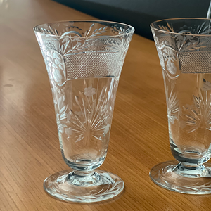 Antique Juice Glasses, Set of Six