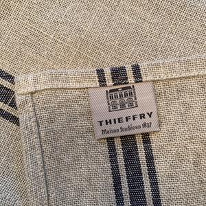 Thieffry Linen Napkin/Black Stripe